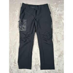Adidas Terrex Pants Mens L (36x30) Black Zupahike Utility Cargo Hiking Stretch